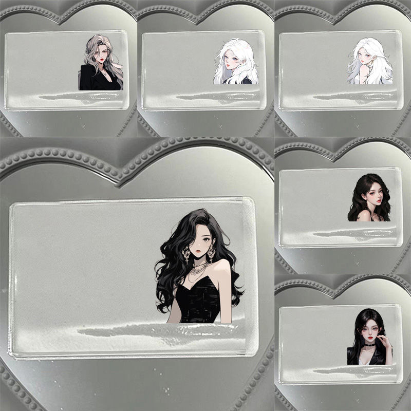 Beautiful Sister Id Card Holder, Super Cool Dark Style, Anti-Lost, Photo Cover That Covers the Face, Anti-Magnetic, Anti-Peep, Minimalist Design Beautiful Sister Id Card Holder, Super Cool Dark Style, Anti-Lost, Photo Cover That Covers the Face, Anti-Magnetic, Anti-Peep, Minimalist Design