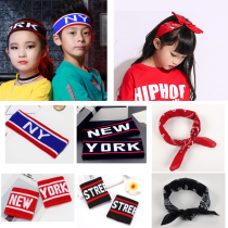 Children Hip Hop Wind Head Adorned Korean version with male girl Street choreographer Head rope student Jane about long cylinder sock headscarf