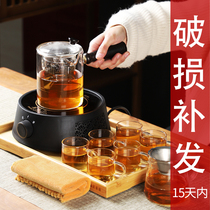 Electric ceramic stove teapot Teapot shaking sound glass pot Tea set High temperature kettle set Health teapot household