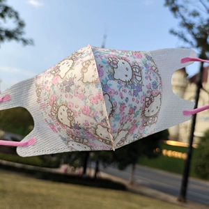 Hello Kitty, детская одноразовая трехмерная мультяшная медицинская маска, 3D