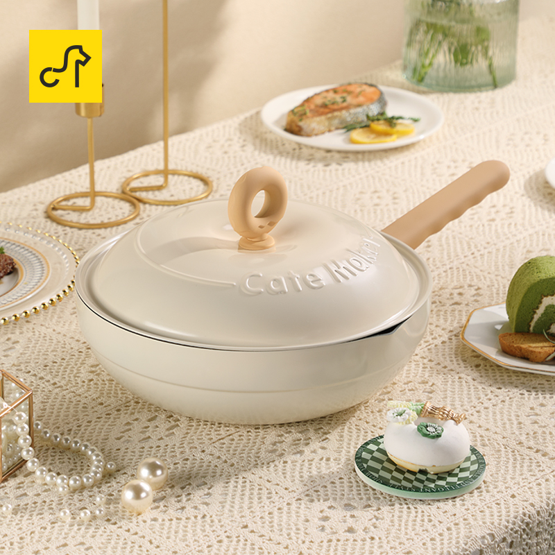 Carte Mark doughnut for home frying pan Frying Pan Enamel enamel Enamel Frying Pan Frying Pan-Taobao