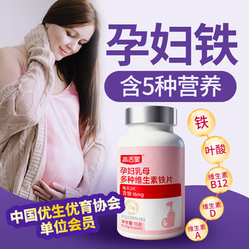 Gaojixing Pregnant Women Iron Tablets Multivitamin Iron Tablets during Pregnancy and Lactation Women