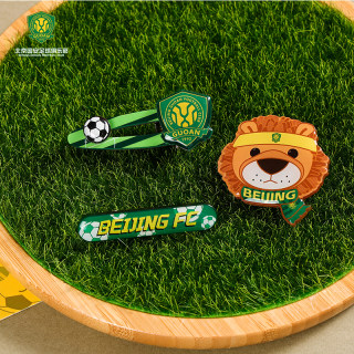 Beijing guoan acrylic card issuing set fan peripheral supplies guoan exclusive card issuing set of 3 beijing lion styles