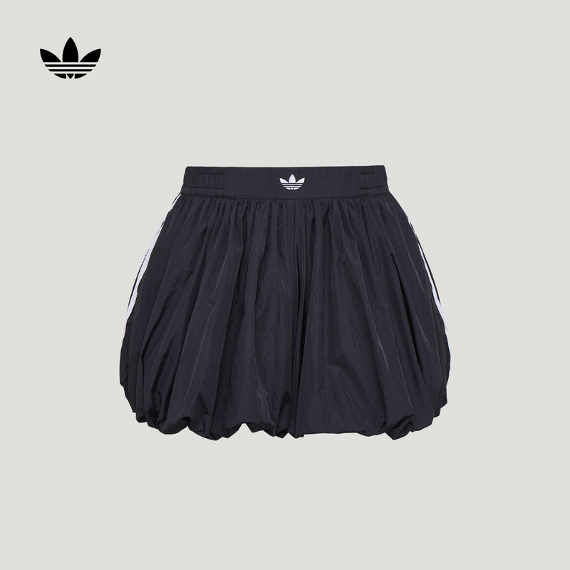 Girls' Retro Sweet and Cool Floral Skirt with Leggings Lining Adidas Trefoil