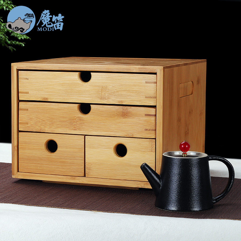 The flute bamboo tea box knife tea caddy fixings tea ChaZhen tea tea cake cone points tea tray shelf fittings of The tea taking