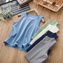 Summer clearance ~ boy vest wearing tide summer new childrens cotton tag sleeveless top medium thin