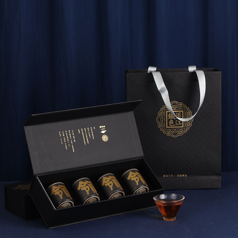 Anhua Black Tea official store Hunan Specialty Official Genuine Qjiang Thin Leaf Iron Color Business Tea Gift Box First Grade