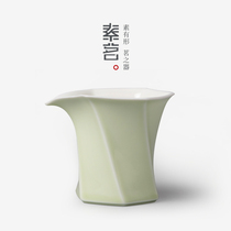 Vegan Tea Ceramics < A Few Degrees Fair Cup > Side To Thicken Heat Resistant Large Capacity Quadrilateral Upscale Tea Cup