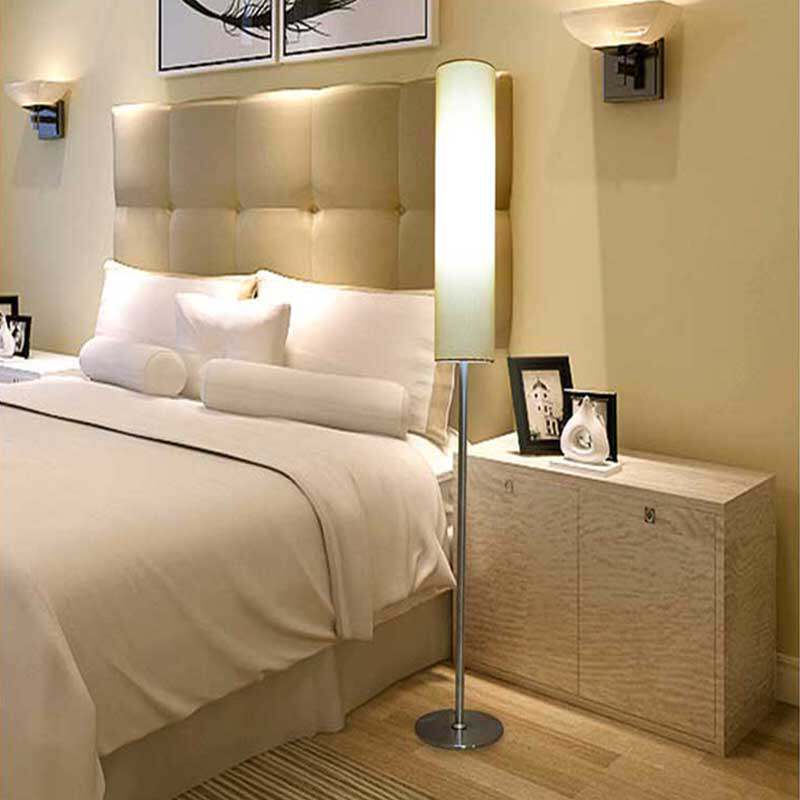 Floor lamp Living room Bedroom Book room bedside Nordic minimalist modern remote control LED upright net red floor table lamp