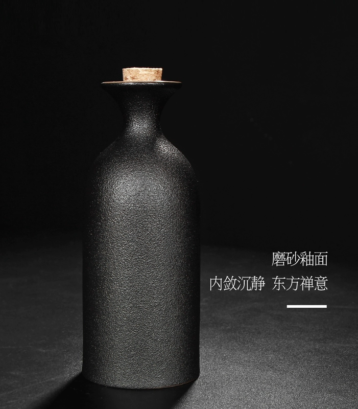 Fu Hefeng Sáng tạo dát bạc gốm đen ấm nhà gốm rượu vang nóng rượu vang trắng rượu vang vàng bình rượu vang ly rượu vang - Rượu vang ly uống rượu đẹp