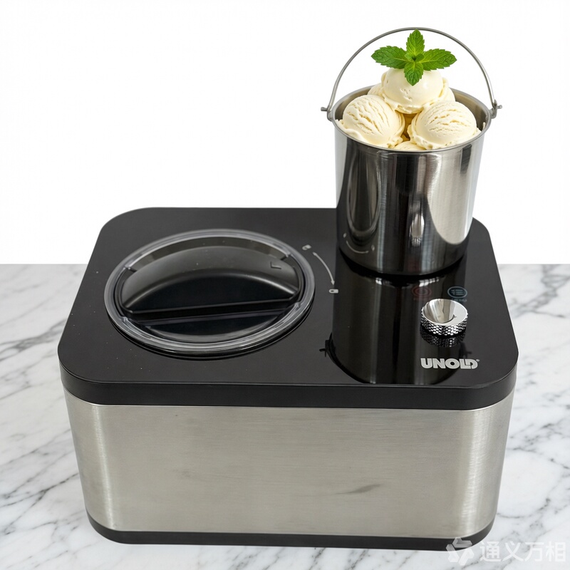 Ice Compressor Refrigeration Ice Cream Machine Small Commercial Automatic Cone Ice Cream Machine Stainless Steel Household 1.5 Liters