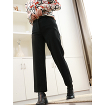 Fury push Turkey imported fabric suit wide leg pants 2020 autumn and winter New straight pants women high waist fat mm