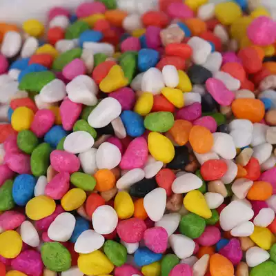 1kg of small stone colorful stone color stone succulent plant flower potted shop stone fish tank decoration landscape Stone