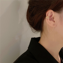 Minimalist High Sensation Ear Bone Clip Temperament Flusu Chain Ear Clip Without Earrings Earrings Woman Temperament Lukewarm