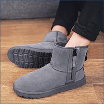 Snow cotton shoes womens non-slip 2021 winter snow shoes bread boots mens thick sole thickened warm outdoor mens plus velvet