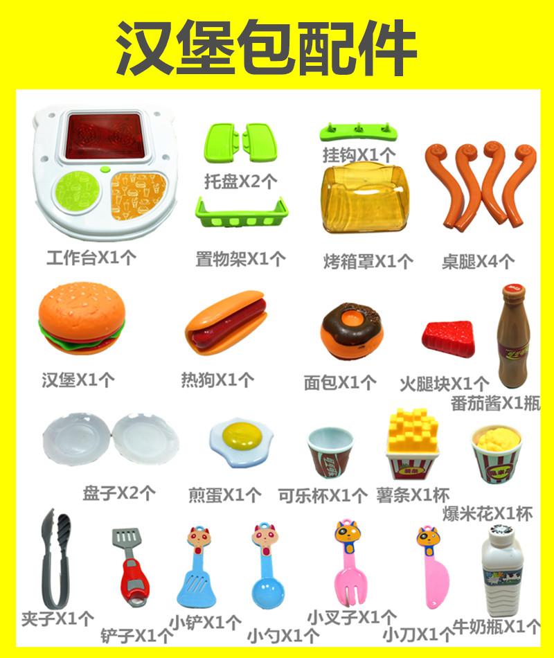 Bộ đồ chơi trẻ em chơi nhà 3-6 tuổi mô phỏng bếp nấu nướng thịt nướng bé gái nấu cơm cho bé 7 đồ chơi người nhện