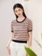 Yin'er Y8177 Tencel sweater 2024 summer ໃຫມ່ຮອບຄໍຄໍສັ້ນແຂນສັ້ນ pullover slimming ແມ່ຍິງບາງເທິງ T