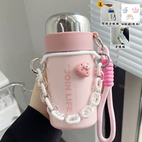 Розовый портативный браслет, наклейка, 350 мл, 3D