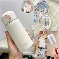 Белый стакан, подвеска, сумка через плечо, 350 мл, с медвежатами