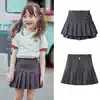 Girls ' New Year Summer Short skirt High waist thin Pleated skirt Medium big children's TB four bars A word college skirt