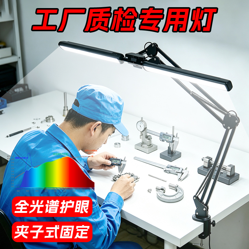 Special Lamp for Factory Quality Inspection, Laboratory Inspection, Desktop Workshop Work and Maintenance, Shadowless Strong Light Long-Arm Lighting Desk Lamp Special Lamp for Factory Quality Inspection, Laboratory Inspection, Desktop Workshop Work and Maintenance, Shadowless Strong Light Long-Arm Lighting Desk Lamp