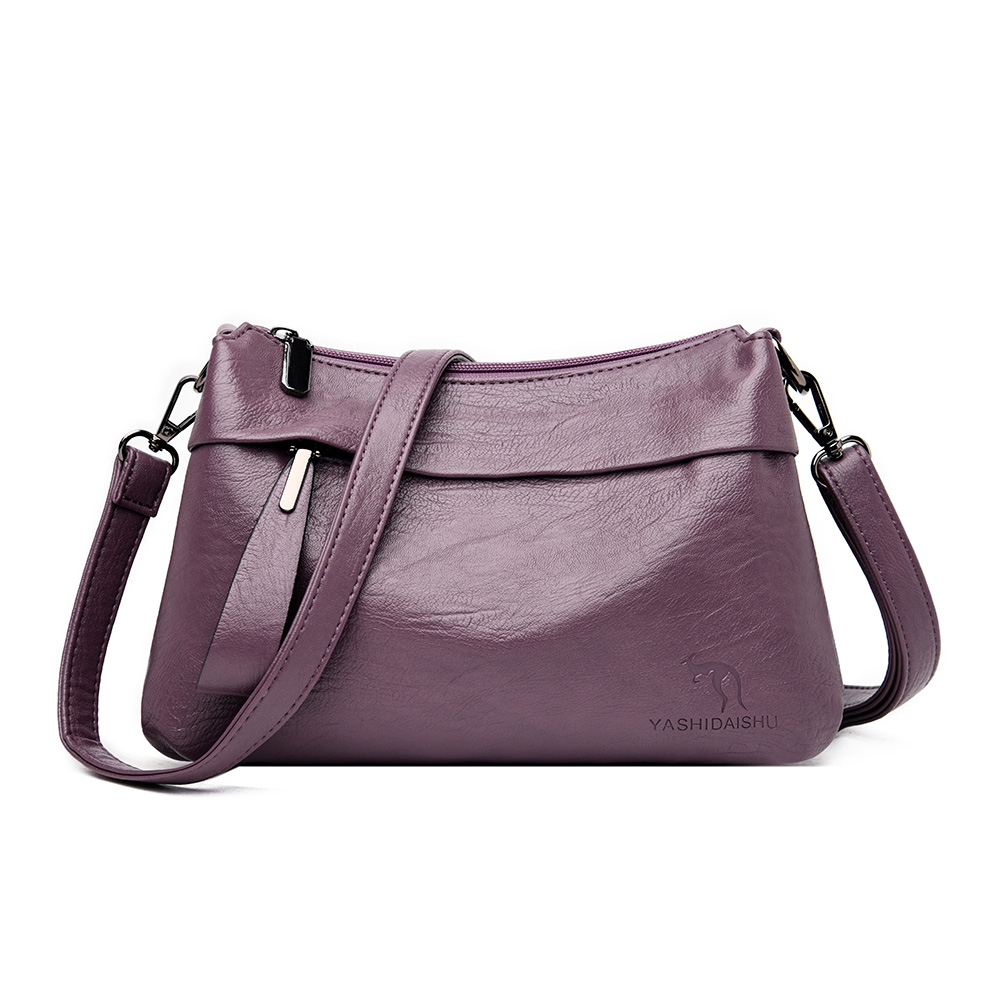 Shoulder bag female summer light Quinoa kangaroo leather bag middle-aged mother lady messenger bag calfskin soft