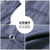 Жилет подходит для мужчин и женщин, комплект, рубашка для работы, униформа, с вышивкой