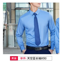 Рубашка одинокого мужского неба голубо