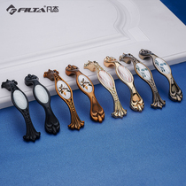 American modern light luxury gold glass cabinet drawer small handle new Chinese furniture big wardrobe door handle