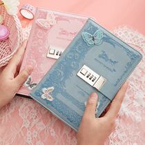 Password Book Girls Laptop Book Fine Girls Diary Secret Lock Notebook Small Fresh