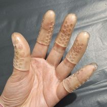 New transparent perforated finger protector that does not stuffy fingers silicone finger protector that prevents dryness moisturizes writes wears and prevents pain