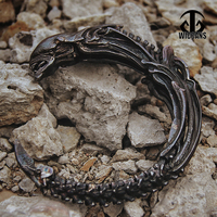 WICCANS Wu Yi original alien larva open bracelet bracelet 925 silver jewelry personality trend Alien