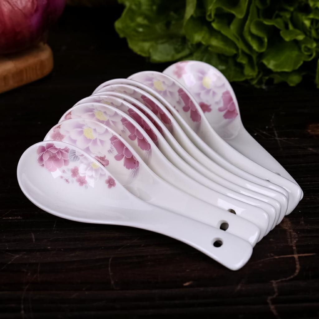 Gourd ladle soup spoon ceramics enamel ceramic soup soup spoon, Bao household ceramic soup ladle root stub spoon with a trumpet