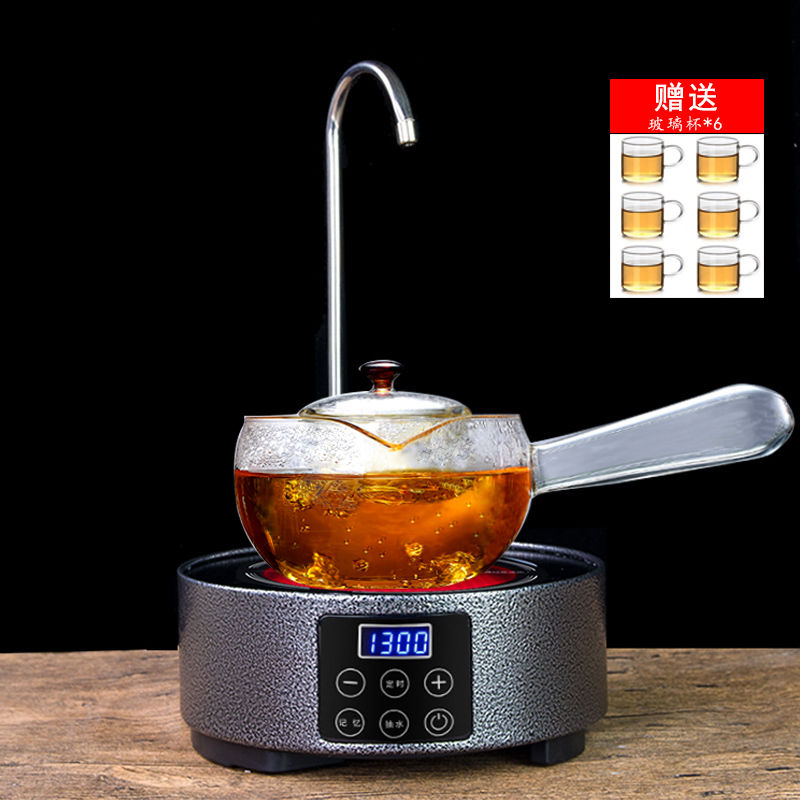 Cast iron pot of electric TaoLu boiled tea stove suit with pumping household glass teapot tea tea stove electricity iron pot in the south