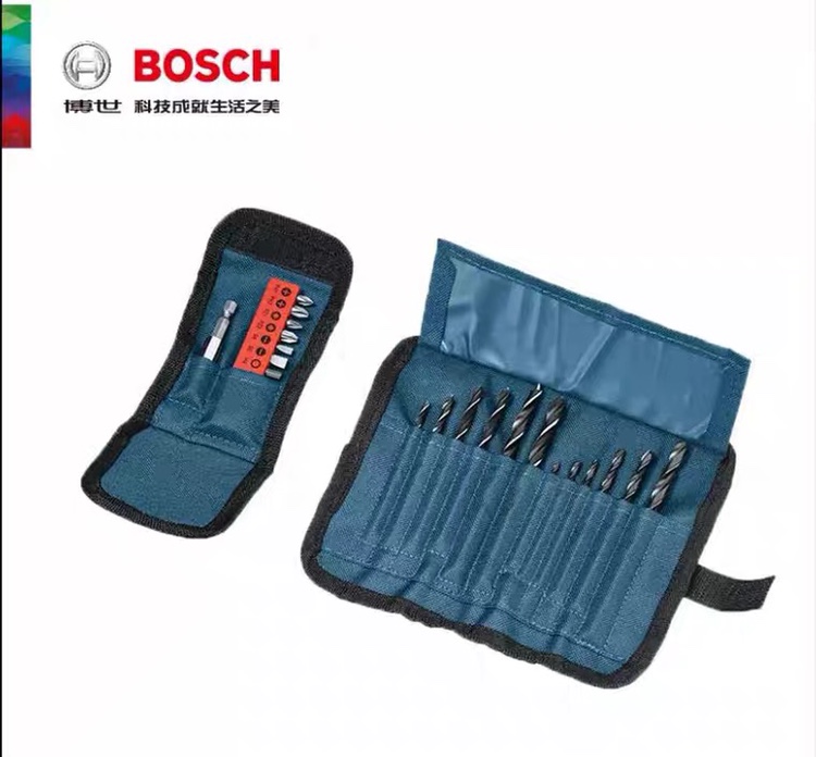 Bosch drill bit set 23 pieces of small blue rolls 78 pieces of small black box 25 pieces of small whirlwind 43 pieces of rainbow magic box