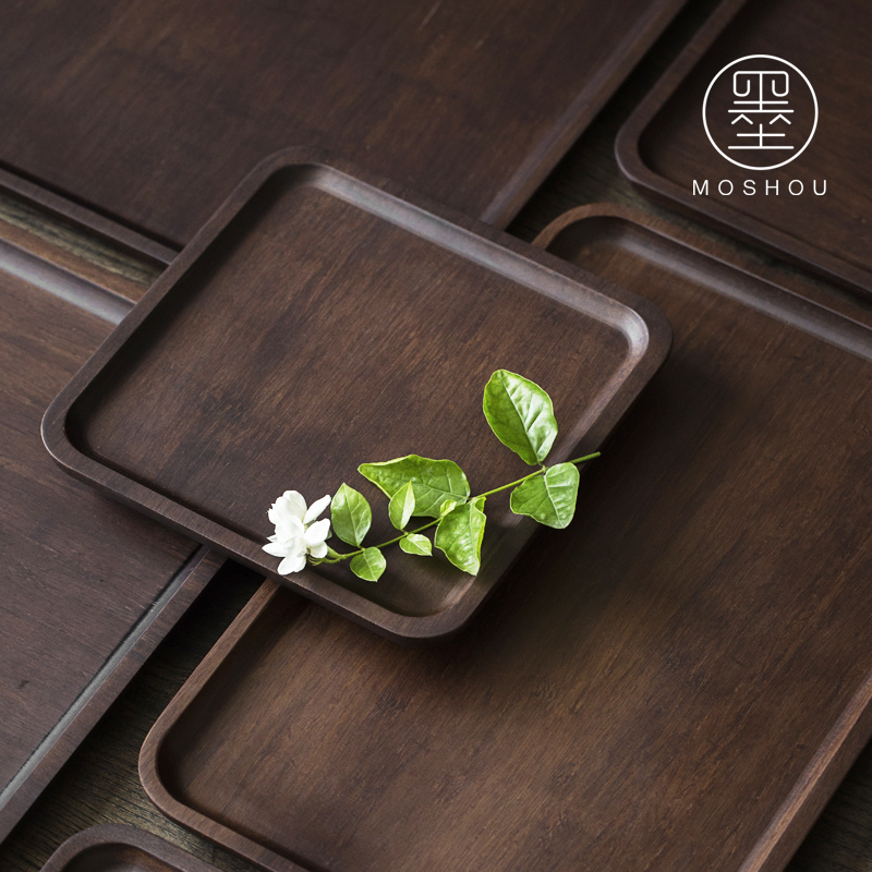 By weight of dry bamboo tea tray was single pot bearing pot rectangular tray was Japanese contracted household tea sets of bamboo