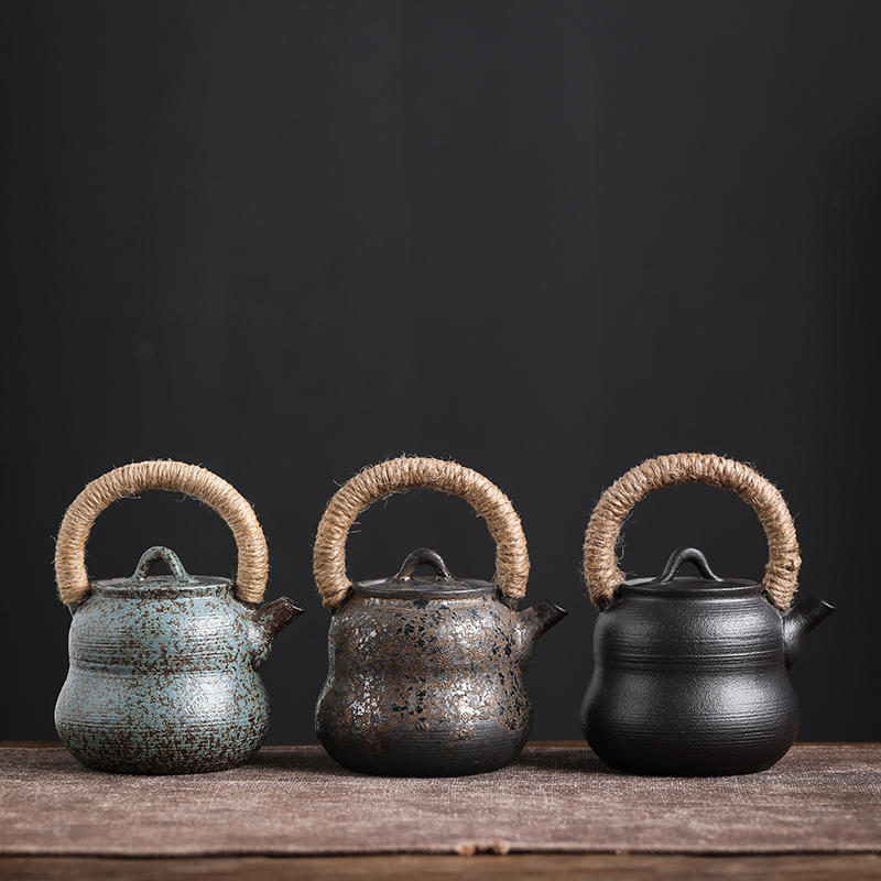 By Japanese kung fu tea set suit household ceramics girder teapot teacup dry tea consolidation set of tea set