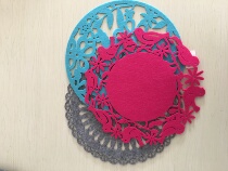 Special price handling foreign trade tail single felt water absorption strong dining cushion cup cushion heat insulation mat non-toxic and environmentally friendly