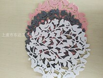 Special deal with felt absorbent coaster set Coffee coaster non-slip insulation mat water coaster fabric tea cup mat