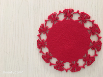 Creative non woven felt thickened cha bei dian absorbent cloth coasters antiskid insulation mat 15cm