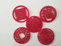 Creative non-woven felt padded tea cup mat absorbent fabric coaster non-slip insulation mat table mat