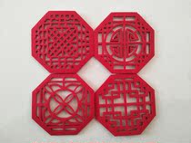 Creative Chinese style non-woven felt thickened tea cup mat absorbent fabric coaster non-slip insulation mat meal