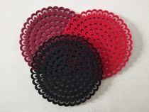 Creative non woven felt thickened cha bei dian absorbent cloth coasters antiskid insulation mat 15cm
