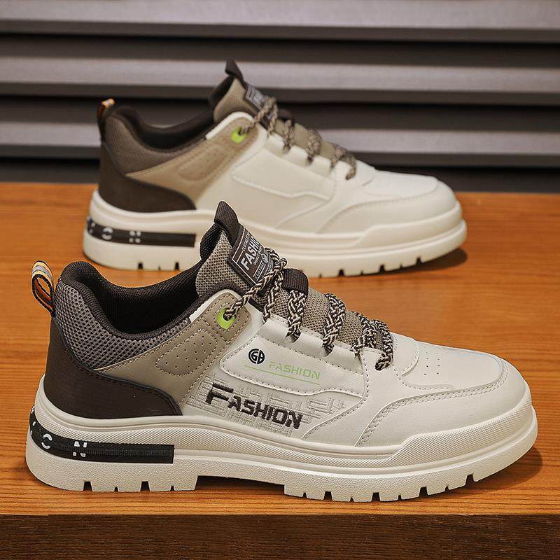 Thick-Soled Work Shoes for Men in Autumn, Wear-Resistant, Low-Top Sports Work Shoes, Men's Waterproof, Non-Slip Labor Protection Martin Boots