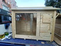 Solid wood extra large floor-to-ceiling window cat cage cat box dog cage dog villa customized custom extra large floor-to-ceiling window