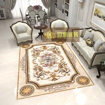 Eurostyle Living Room Parquet Floor Tiles 800x800 Entrance Door Hall Styling Tile Imitation Water Cutter Tossed Crystal Brick