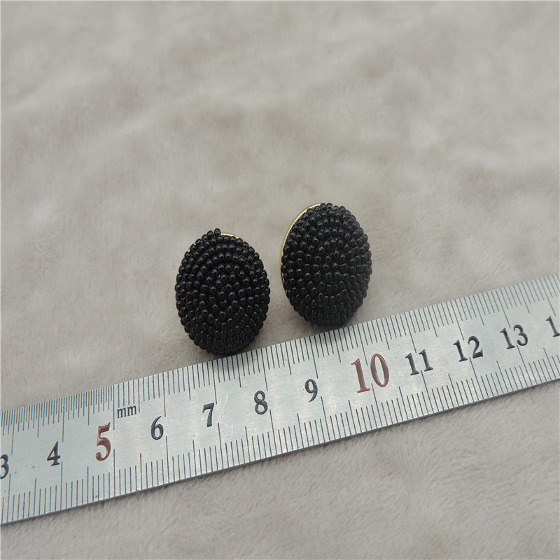 2foreign trade ornaments direct deal popular fashion female Online red money fashionable texture new pattern Gold plating Ear Studs H16