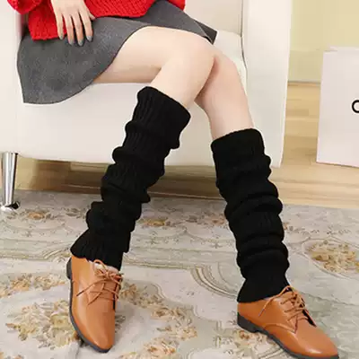 Three-bar twist autumn and winter thickened warm knee leg socks wool socks stockings women's long socks