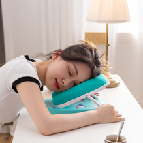 Primary school childrens nap pillow folding groveling table bedtime pillow children Adult desks Sleeping Cervical Spine Cartoon