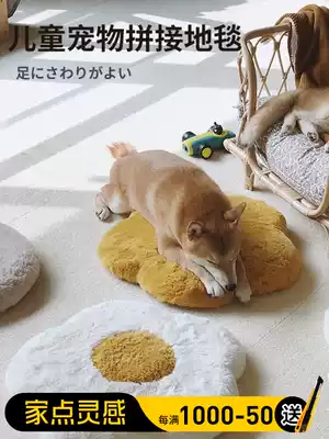 tori Home children pet carpet splicing Japanese imported floor mat Household carpet crawling mat Self-priming carpet glue-free